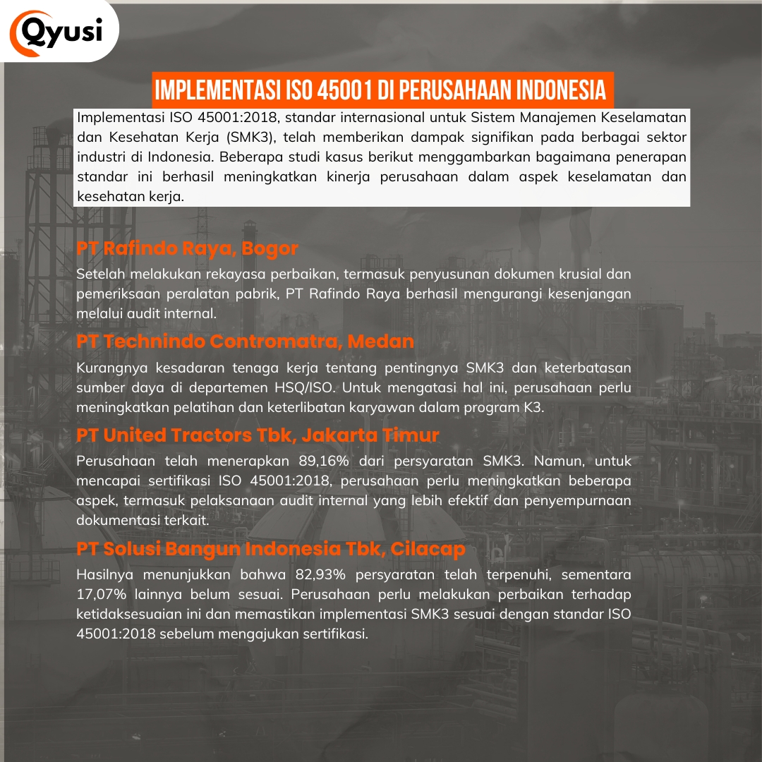 Studi Kasus: Implementasi ISO 45001 di Perusahaan Indonesia